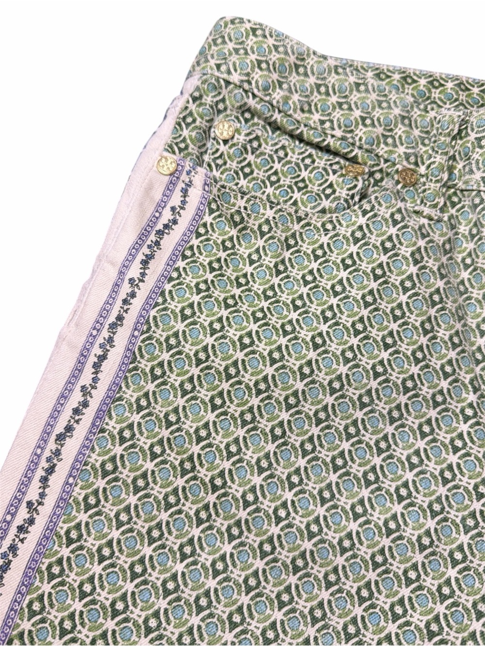Tory Burch Pattern Denim 29 - Picture 5 of 8